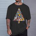 Books Christmas Tree Reading Club Librarian Library Xmas T-Shirt Gifts for Him Books Christmas Tree Reading Club Librarian Library Xmas T-Shirt Gifts for Him