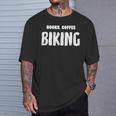 Books Coffee Biking T-Shirt Gifts for Him