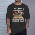 Books And My Hognose Snake Owner Hognose Snake Lover T-Shirt Gifts for Him