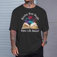 Books And Music Makes Life Better Fun Reading Motivation T-Shirt Gifts for Him Books And Music Makes Life Better Fun Reading Motivation T-Shirt Gifts for Him