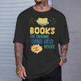 Books The Original Hand Held Device Librarian Read Teacher For Men Women Kids T-Shirt Gifts for Him