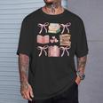 Books And Pink Bows Booktok Coquette Preppy T-Shirt Gifts for Him Books And Pink Bows Booktok Coquette Preppy T-Shirt Gifts for Him