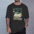 Books Are My Therapy Cozy Book Lover Reading & Coffee T-Shirt Gifts for Him Books Are My Therapy Cozy Book Lover Reading & Coffee T-Shirt Gifts for Him