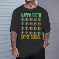 Books School Teacher Student Happy 100th Day Of School T-Shirt Gifts for Him