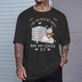 I Like My Books Spicy And My Coffee ICY Shirt Bookworm T-Shirt Gifts for Him