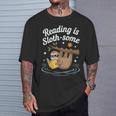 Booktrovert Shirt Reading Is Sloth Some Book Lover T-Shirt Gifts for Him Booktrovert Shirt Reading Is Sloth Some Book Lover T-Shirt Gifts for Him