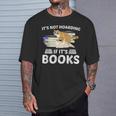 Bookworm Librarian Hoarder Cat Book Reading Hoarding T-Shirt Gifts for Him Bookworm Librarian Hoarder Cat Book Reading Hoarding T-Shirt Gifts for Him