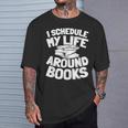 Bookworm Writer Literature Librarian Bibliophile Books T-Shirt Gifts for Him