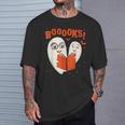 Booooks Boo Ghost Book Library Halloween Students Teachers Men Women Kids T-Shirt Gifts for Him Booooks Boo Ghost Book Library Halloween Students Teachers Men Women Kids T-Shirt Gifts for Him