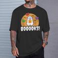 Booooks GhostShirt Boo Read Books Library T-Shirt Gifts for Him