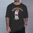 Boooooks Halloween Ghost Reading Book For Teacher & Student For Men Women Kids T-Shirt Gifts for Him