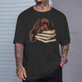 Boykin Spaniel Books Dog Breed Graphic T-Shirt Gifts for Him