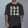 Bunny Reading Books Easter Day Teacher Librarian Book Women T-Shirt Gifts for Him