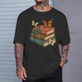 Butterflies And Books Cute Butterfly T-Shirt Gifts for Him