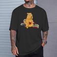 Capybara Reading Books T-Shirt Gifts for Him
