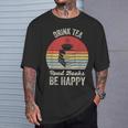 Catch Some Rays Vintage Retro Drink Tea Read Books Be Happy Adult T-Shirt Gifts for Him Catch Some Rays Vintage Retro Drink Tea Read Books Be Happy Adult T-Shirt Gifts for Him