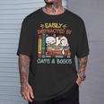 Cats And Books Easily Distracted By Cats And Books T-Shirt Gifts for Him Cats And Books Easily Distracted By Cats And Books T-Shirt Gifts for Him