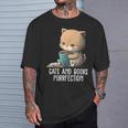 Cats And Books Purrfection Book Lover Book Nerd Librarian T-Shirt Gifts for Him