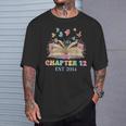 Chapter 12 Years Old 12th Birthday Butterfly Bow Book Lover T-Shirt Gifts for Him