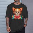 Chihuahua Reading a Book Dog T-Shirt Gifts for Him