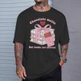Chocolate Melts But Books Are Forever Booktrovert T-Shirt Gifts for Him