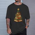 Christmas Book Tree Bookshelf Holiday For Readers Librarians T-Shirt Gifts for Him Christmas Book Tree Bookshelf Holiday For Readers Librarians T-Shirt Gifts for Him