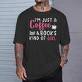 Coffee Lover Saying For Women Book Reading Club Librarian T-Shirt Gifts for Him