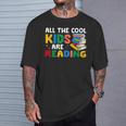 All The-Cool Kids Are Reading Teacher Book Lover Librarian T-Shirt Gifts for Him