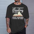 Cool Reading For Men Women Kids Bookworm Teacher Book Reader T-Shirt Gifts for Him Cool Reading For Men Women Kids Bookworm Teacher Book Reader T-Shirt Gifts for Him