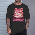 Coquette Bow All Booked For Valentine Book Lover Bookish T-Shirt Gifts for Him