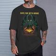 Cthulhu Necronomicon Fun With Books Cosmic Horror Cthulhu T-Shirt Gifts for Him