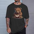 Cute Bear Is Reading a Book Reading Bear T-Shirt Gifts for Him Cute Bear Is Reading a Book Reading Bear T-Shirt Gifts for Him