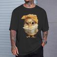 Cute Chick Reading Book Bandana T-Shirt Gifts for Him