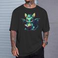 Cute Dragon With Book T-Shirt Gifts for Him