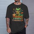 Cute Dragon Read Books Be Kind Stay Weird Fantasy Lovers T-Shirt Gifts for Him