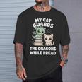Cute Fantasy Book Reader Apparel Cat Dragon Bookish Magic T-Shirt Gifts for Him Cute Fantasy Book Reader Apparel Cat Dragon Bookish Magic T-Shirt Gifts for Him