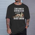 Cute Kids Read Books & Pet My Basset Hound Dog Lover T-Shirt Gifts for Him Cute Kids Read Books & Pet My Basset Hound Dog Lover T-Shirt Gifts for Him