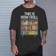 Cute Library Art For Men Women Book Reader School Librarian T-Shirt Gifts for Him