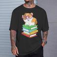 Cute Rodent Pet Bookworms Books And Guinea Pig T-Shirt Gifts for Him