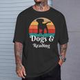 Dogs And Reading Books T-Shirt Gifts for Him Dogs And Reading Books T-Shirt Gifts for Him