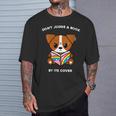 Don't Judge A Book By Its Cover Reading Jack Russell Terrier T-Shirt Gifts for Him Don't Judge A Book By Its Cover Reading Jack Russell Terrier T-Shirt Gifts for Him