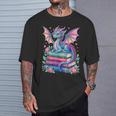 Dragon Book Fantasy Reading T-Shirt Gifts for Him