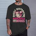 Easily Distracted By Axolotls And Books Cute Animal Lover T-Shirt Gifts for Him Easily Distracted By Axolotls And Books Cute Animal Lover T-Shirt Gifts for Him
