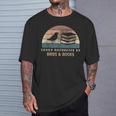 Easily Distracted By Birds & Books Retro Birding Bird T-Shirt Gifts for Him