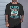Easily Distracted By Books And Dragons Nerds T-Shirt Gifts for Him Easily Distracted By Books And Dragons Nerds T-Shirt Gifts for Him