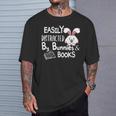 Easily Distracted By Bunnies And Books T-Shirt Gifts for Him