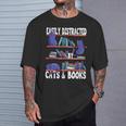 Easily Distracted By Cats And Book Bookworm Cat Lover For Men Women T-Shirt Gifts for Him Easily Distracted By Cats And Book Bookworm Cat Lover For Men Women T-Shirt Gifts for Him