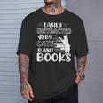 Easily Distracted By Cats And Books Cats & Book Lovers T-Shirt Gifts for Him