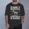Easily Distracted By Chihuahuas & Books T-Shirt Gifts for Him