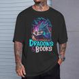 Easily Distracted By Dragon And Books For Book Lover T-Shirt Gifts for Him Easily Distracted By Dragon And Books For Book Lover T-Shirt Gifts for Him